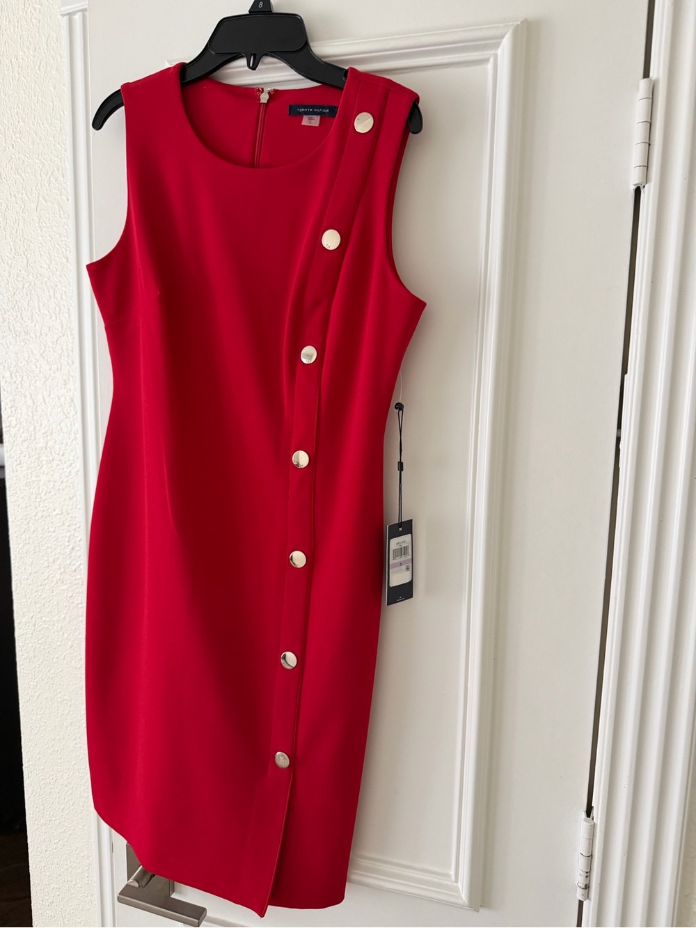 Tommy Hilfiger  Sleeveless Button-Front Sheath Mini Dress
